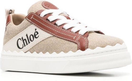 Chloé Lauren low-top sneakers Beige