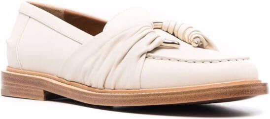 Chloé Leren loafers Beige