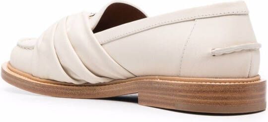 Chloé Leren loafers Beige