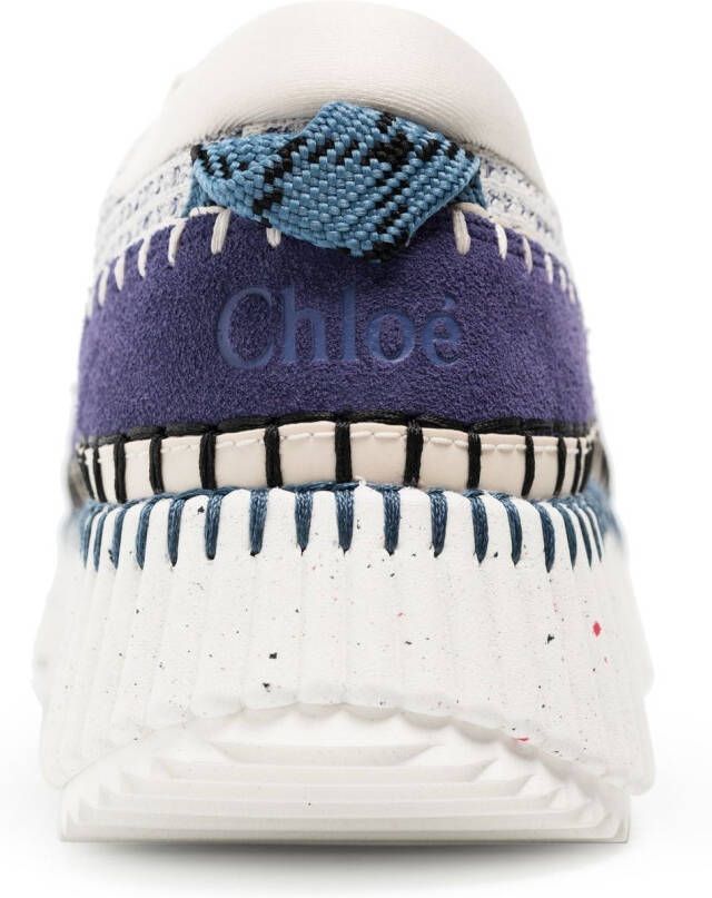 Chloé Nama sneakers met plateauzool Blauw