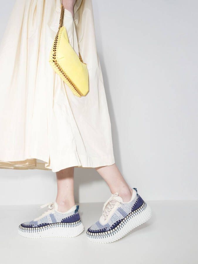 Chloé Nama sneakers met plateauzool Blauw