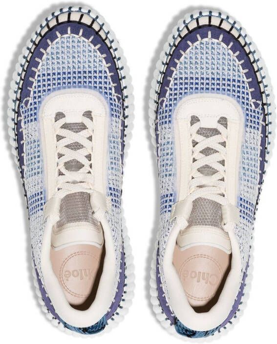 Chloé Nama sneakers met plateauzool Blauw