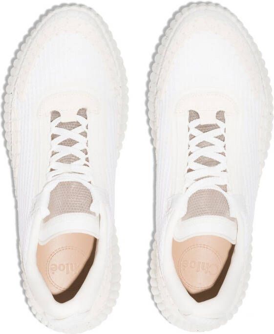 Chloé Nama sneakers met plateauzool Wit