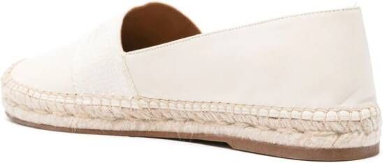 Chloé Pila espadrilles met geborduurd logo Beige