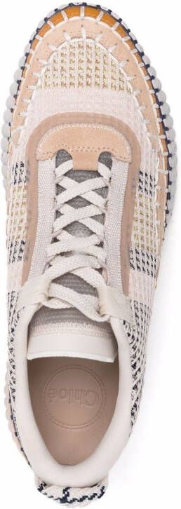 Chloé Sneakers met stiksels Beige