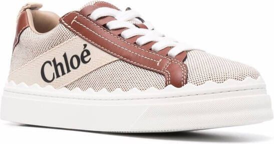 Chloé Woody low-top sneakers Beige