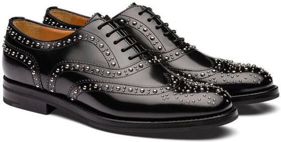 Church's Burwood brogues met studs Zwart