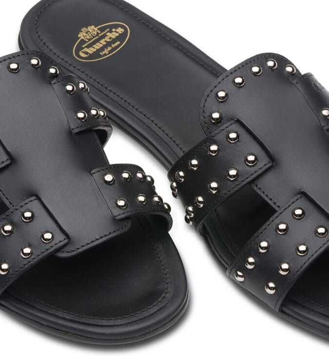 Church's Dee sandalen met studs Zwart