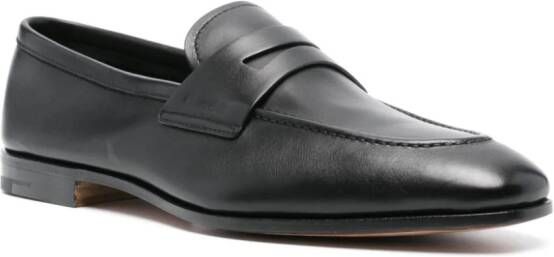 Church's Leren loafers met logo-reliëf Zwart