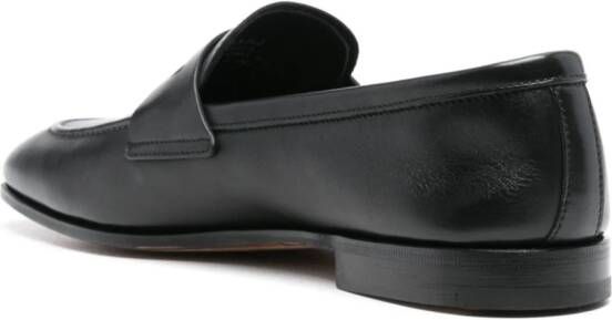 Church's Leren loafers met logo-reliëf Zwart