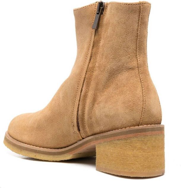 Clarks Originals Enkellaarzen met ritssluiting Beige