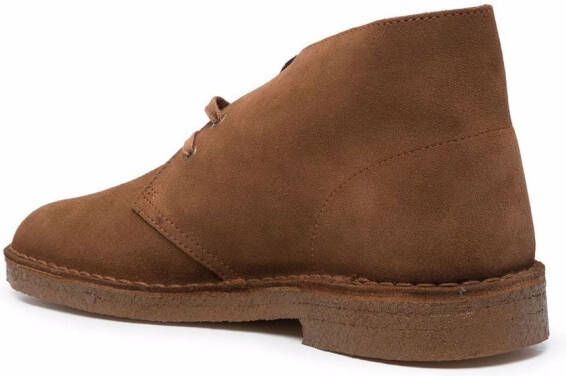 Clarks Originals Suède veterlaarzen Bruin