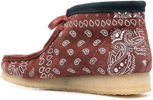 Clarks Originals Veterlaarzen met paisley-print Bruin