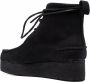 Clarks Originals Wallabee leren laarzen dames leer rubber polyurethaan 6.5 Zwart - Thumbnail 3