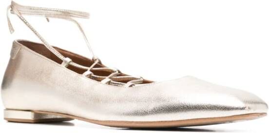 Claudie Pierlot Ballerina's met metallic-effect Goud