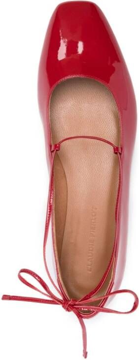 Claudie Pierlot Lakleren ballerina's Rood