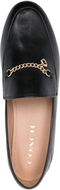 Coach Hannah leren loafers Zwart