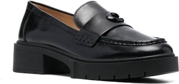 Coach Loafers met chunky zool Zwart