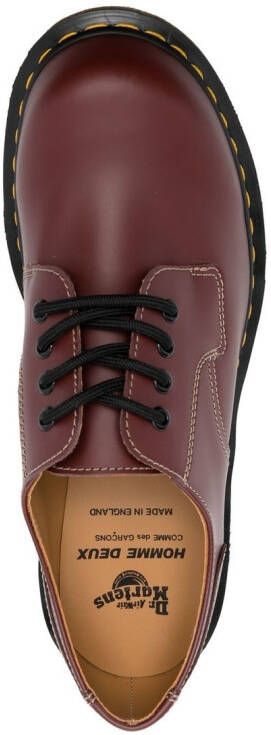 Comme des Garçons Homme Deux x Dr Martens derby schoenen Rood