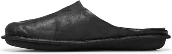 Comme des Garçons Homme Leren slippers Zwart