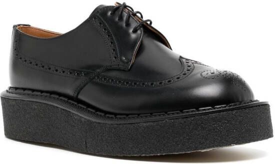 Comme des Garçons Homme Plus Derby schoenen met plateauzool Zwart