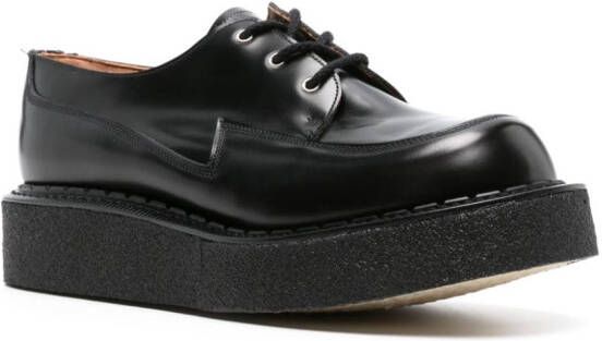 Comme des Garçons Homme Plus Derby schoenen met plateauzool Zwart