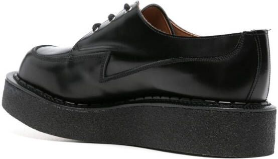 Comme des Garçons Homme Plus Derby schoenen met plateauzool Zwart