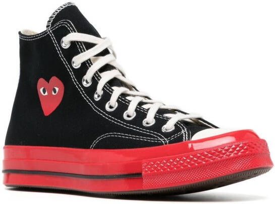 Comme Des Gar ons Play x Converse Chuck 70 high top sneakers Zwart