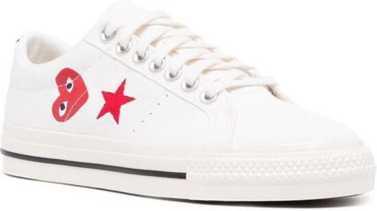 Comme Des Garçons Play x Converse x Converse One Star sneakers Wit