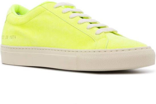 Common Projects Achilles fluorescerende sneakers Geel