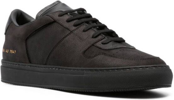 Common Projects Decades leren sneakers Zwart