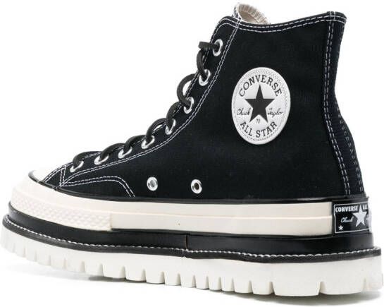 Converse Chuck 70 Hi sneakers met plateauzool Zwart