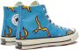 Converse Chuck 70 high top sneakers rubber katoen canvas 3.5 Blauw - Thumbnail 3