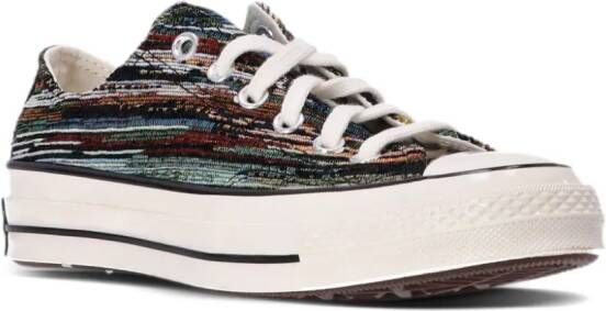 Converse Chuck 70 sneakers met jacquard-streep Zwart