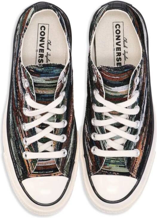 Converse Chuck 70 sneakers met jacquard-streep Zwart