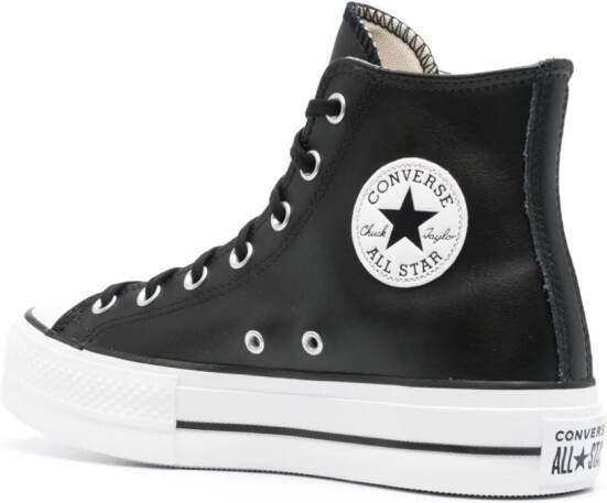 Converse Chuck Taylor sneakers met plateauzool Zwart