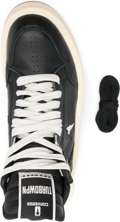 Rick Owens DRKSHDW Turbowpn leren sneakers Zwart