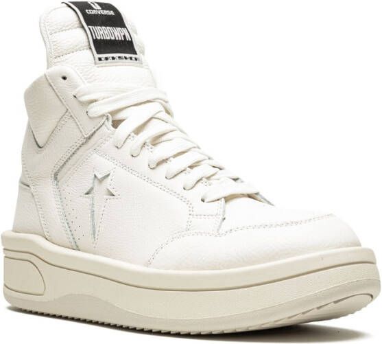 Converse x Rick Owens TURBOWPN Mid sneakers Wit