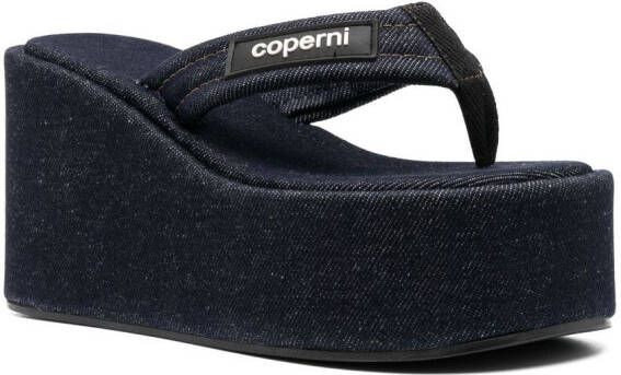 Coperni Sandalen met logopatch Blauw