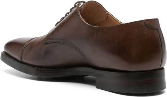 Crockett & Jones Norwich leren derby schoenen Bruin