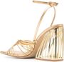 Cult Gaia Inka leren sandalen Goud - Thumbnail 3