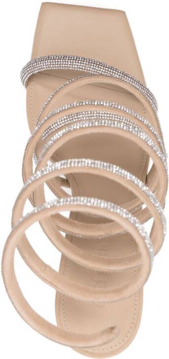 Cult Gaia Lislie sandalen met spiraalvormig design Beige