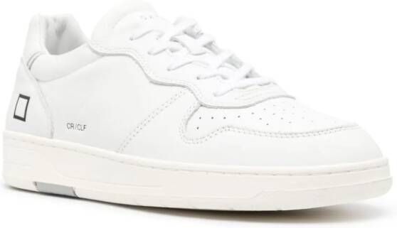 D.A.T.E. Court leren sneakers Wit