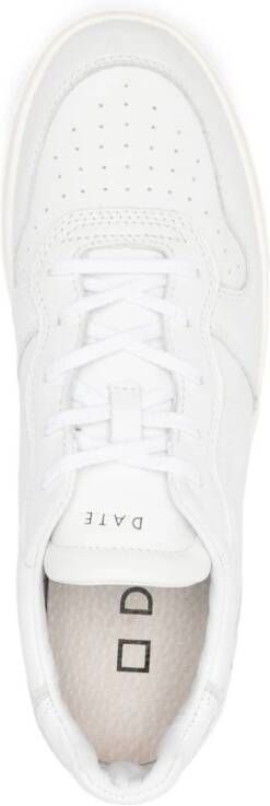 D.A.T.E. Court leren sneakers Wit