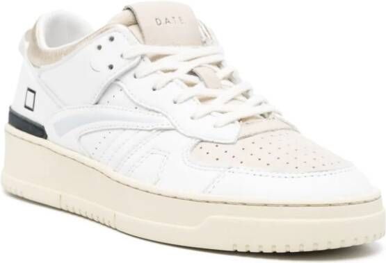 D.A.T.E. Leren sneakers Wit