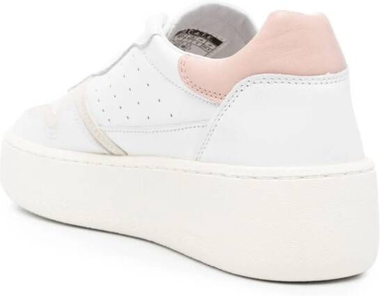 D.A.T.E. Leren sneakers Wit