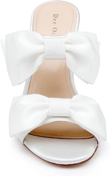 Dee Ocleppo Bourgogne sandalen met sleehak Wit