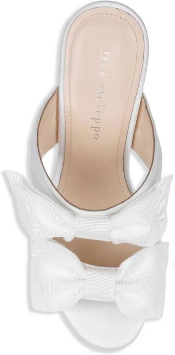 Dee Ocleppo Bourgogne sandalen met sleehak Wit