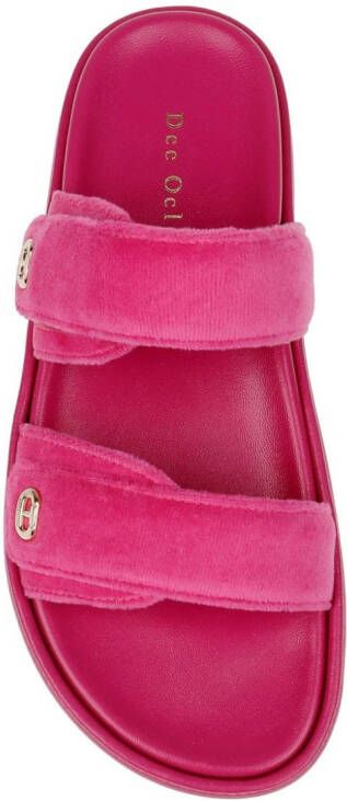 Dee Ocleppo Finland slippers met dubbele bandjes Roze