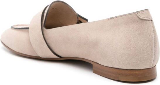 Del Carlo Portofino suède loafers Beige